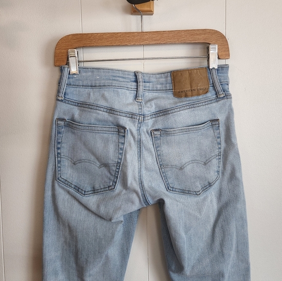 American Eagle AEO Mens Slim Jeans Next Level Flex Light Wash 26x28 Stretchy - Picture 4 of 9